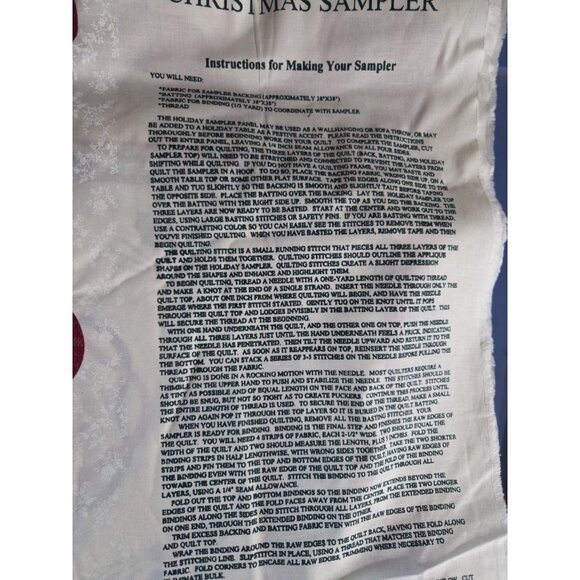 Vintage Pre-printed Fabric Panel Pillow/Appliques Hallmark Cranston Wamsutta - Picture 8 of 12